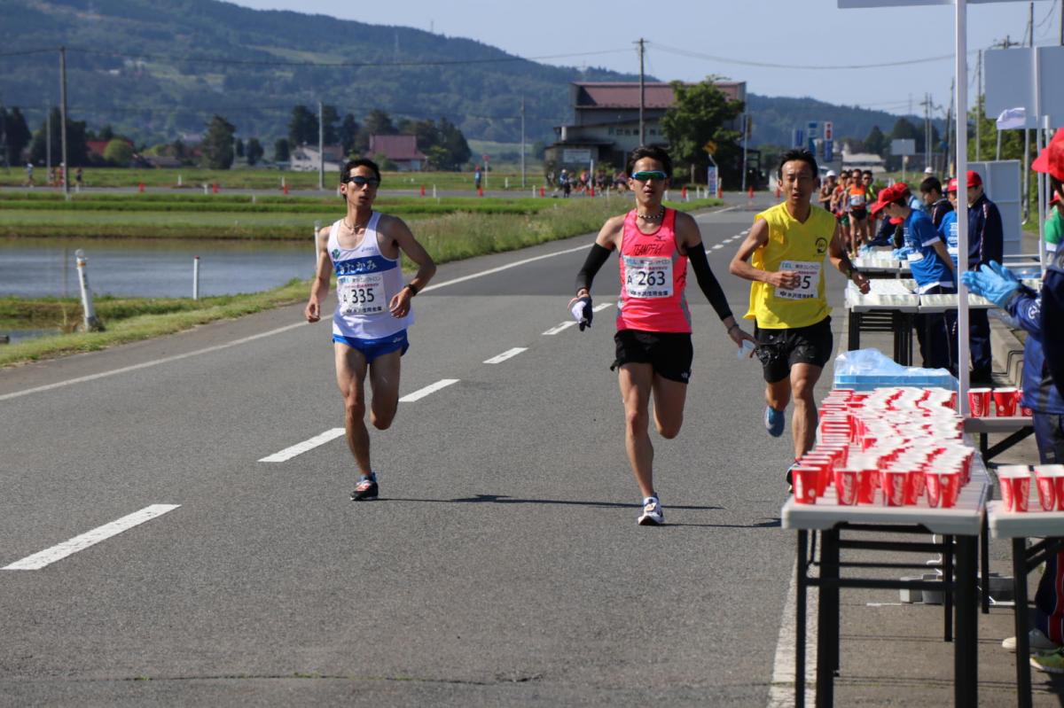 いわて奥州きらめきマラソン2018 フルマラソン5・37.5km給水/10km折り返し 2018/05/20