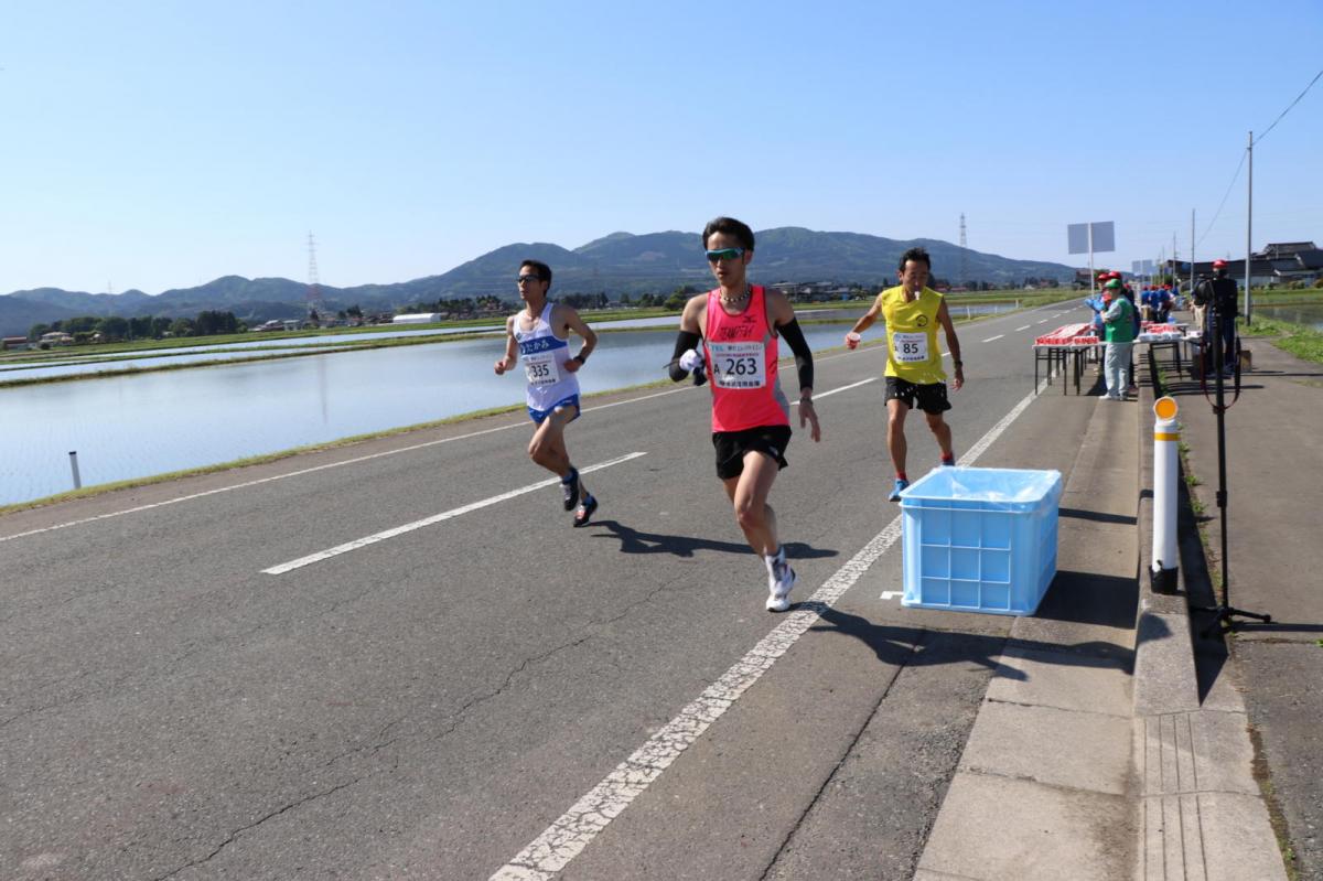 いわて奥州きらめきマラソン2018 フルマラソン5・37.5km給水/10km折り返し 2018/05/20