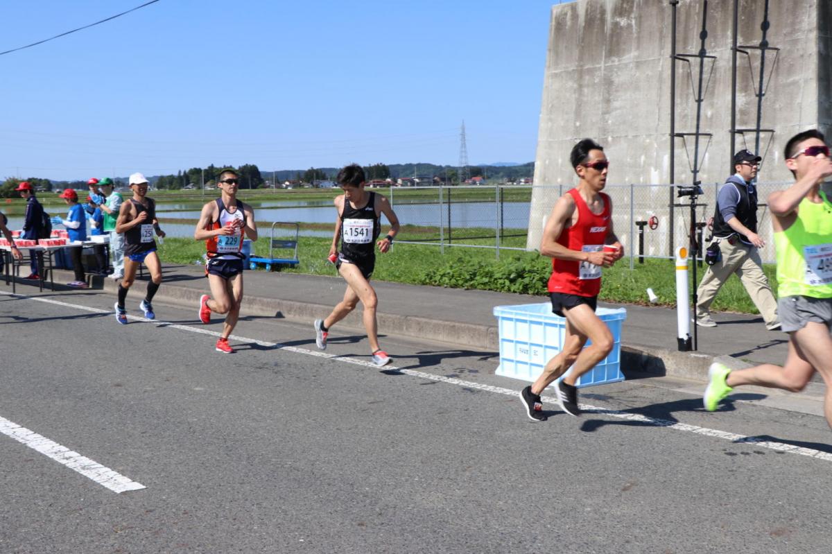 いわて奥州きらめきマラソン2018 フルマラソン5・37.5km給水/10km折り返し 2018/05/20