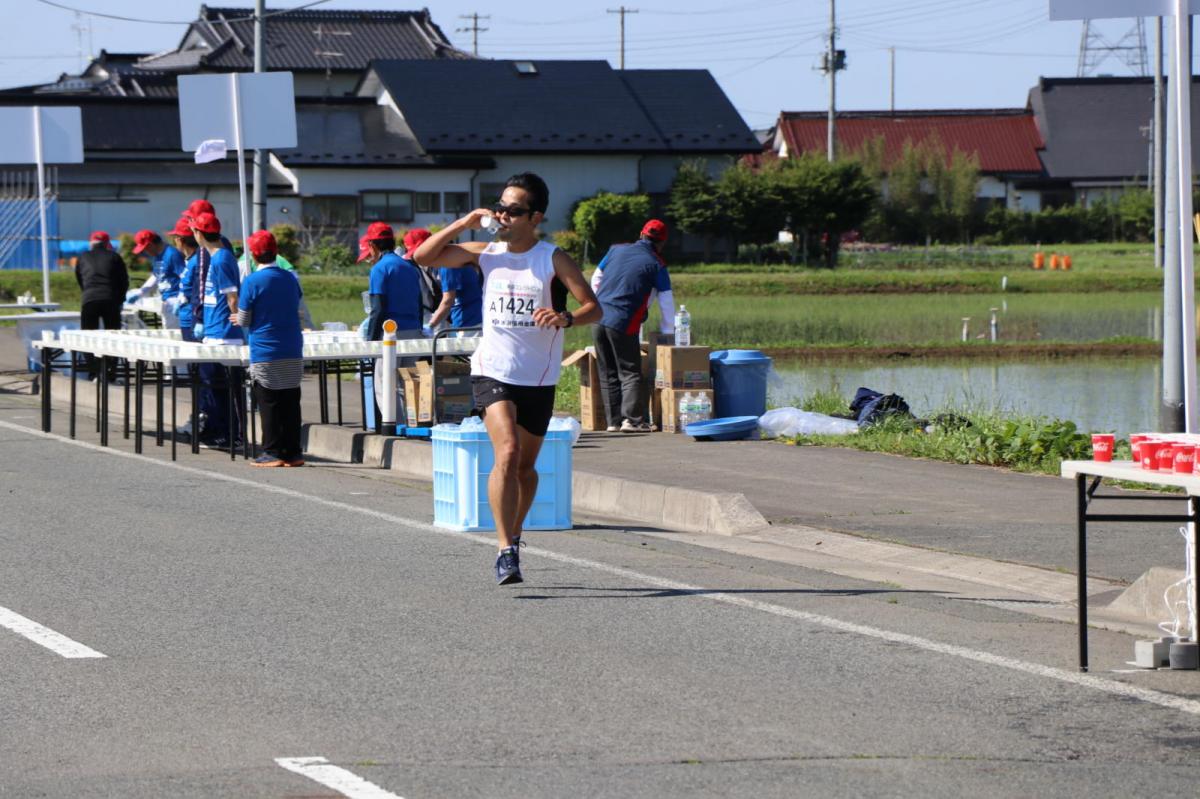 いわて奥州きらめきマラソン2018 フルマラソン5・37.5km給水/10km折り返し 2018/05/20