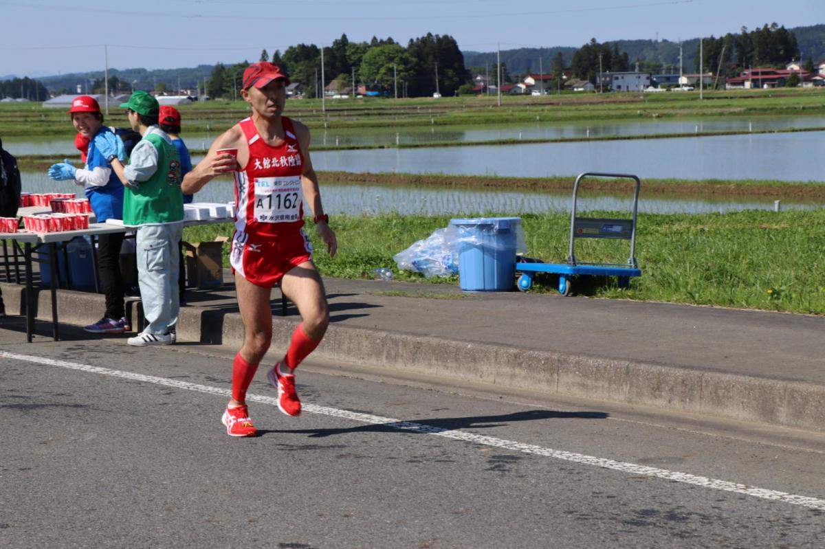 いわて奥州きらめきマラソン2018 フルマラソン5・37.5km給水/10km折り返し 2018/05/20