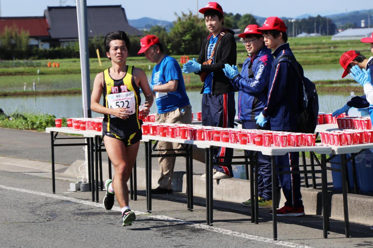 いわて奥州きらめきマラソン2018 フルマラソン5・37.5km給水/10km折り返し 2018/05/20