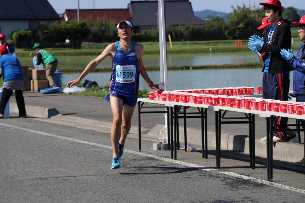 いわて奥州きらめきマラソン2018 フルマラソン5・37.5km給水/10km折り返し 2018/05/20