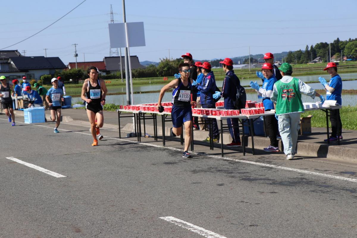 いわて奥州きらめきマラソン2018 フルマラソン5・37.5km給水/10km折り返し 2018/05/20
