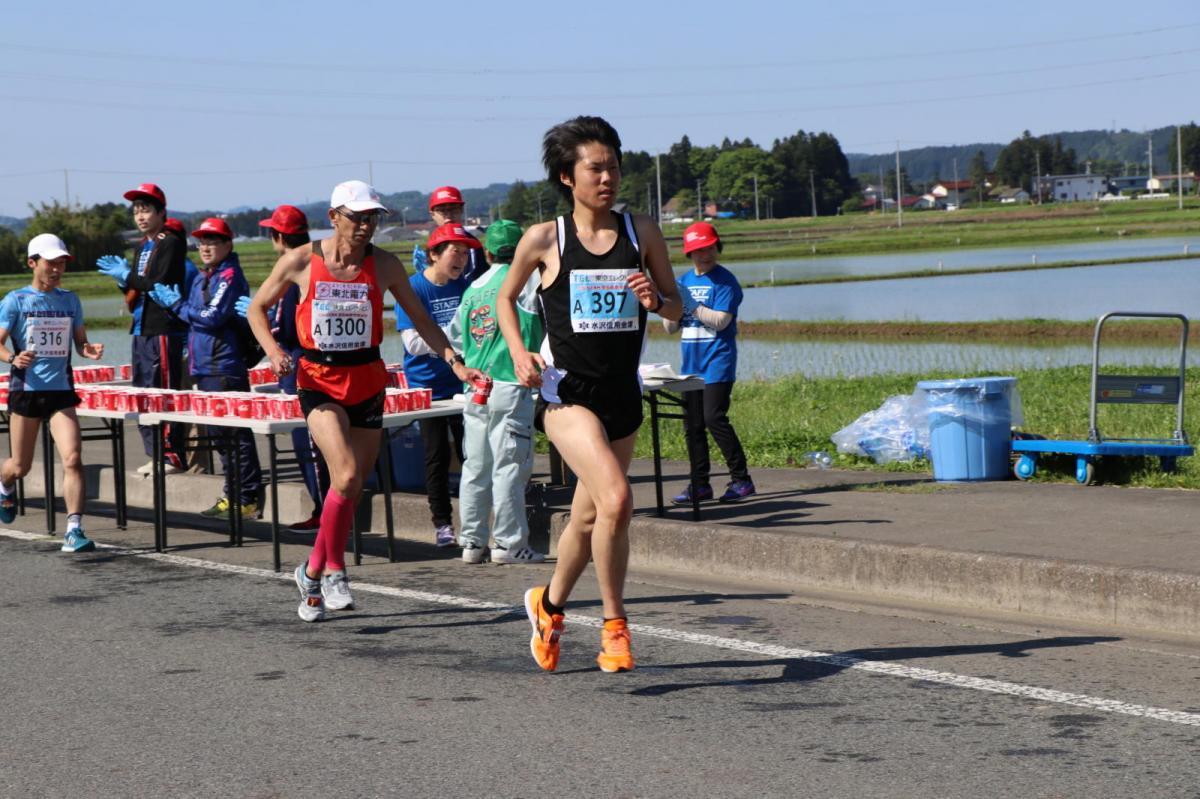 いわて奥州きらめきマラソン2018 フルマラソン5・37.5km給水/10km折り返し 2018/05/20