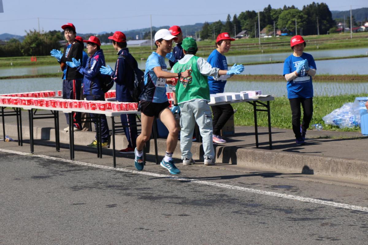 いわて奥州きらめきマラソン2018 フルマラソン5・37.5km給水/10km折り返し 2018/05/20