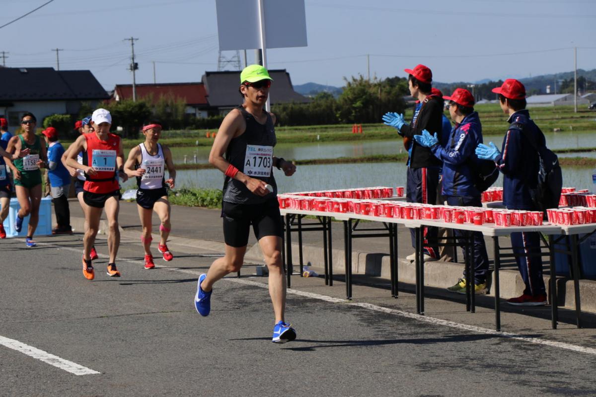 いわて奥州きらめきマラソン2018 フルマラソン5・37.5km給水/10km折り返し 2018/05/20