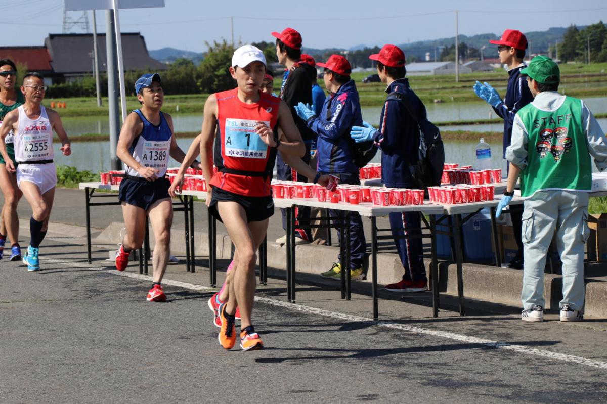 いわて奥州きらめきマラソン2018 フルマラソン5・37.5km給水/10km折り返し 2018/05/20