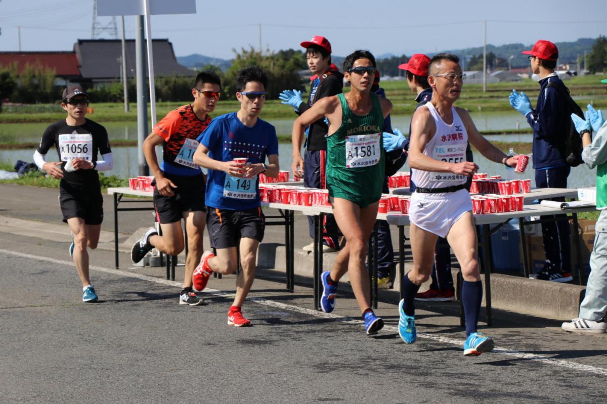 いわて奥州きらめきマラソン2018 フルマラソン5・37.5km給水/10km折り返し 2018/05/20