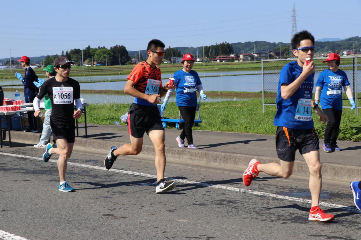 いわて奥州きらめきマラソン2018 フルマラソン5・37.5km給水/10km折り返し 2018/05/20