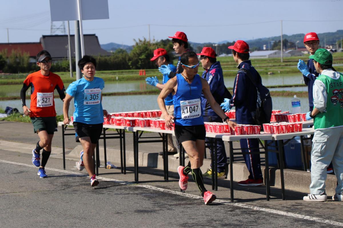 いわて奥州きらめきマラソン2018 フルマラソン5・37.5km給水/10km折り返し 2018/05/20