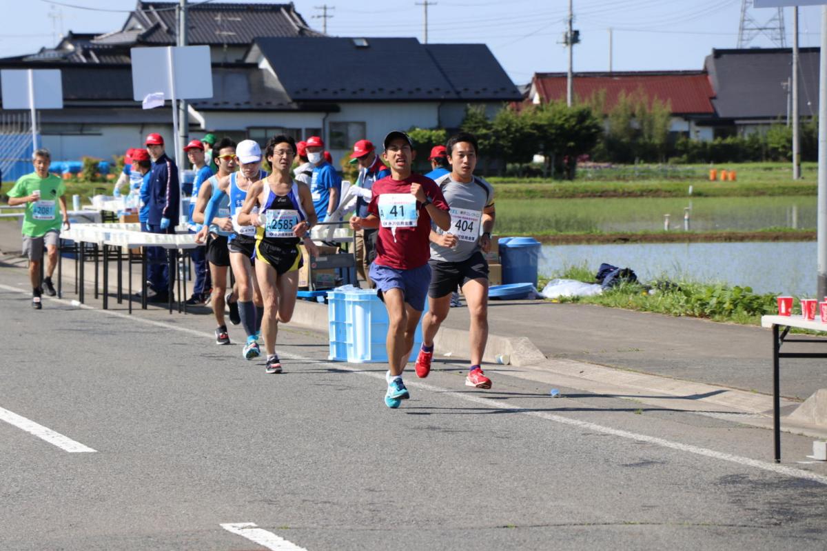 いわて奥州きらめきマラソン2018 フルマラソン5・37.5km給水/10km折り返し 2018/05/20