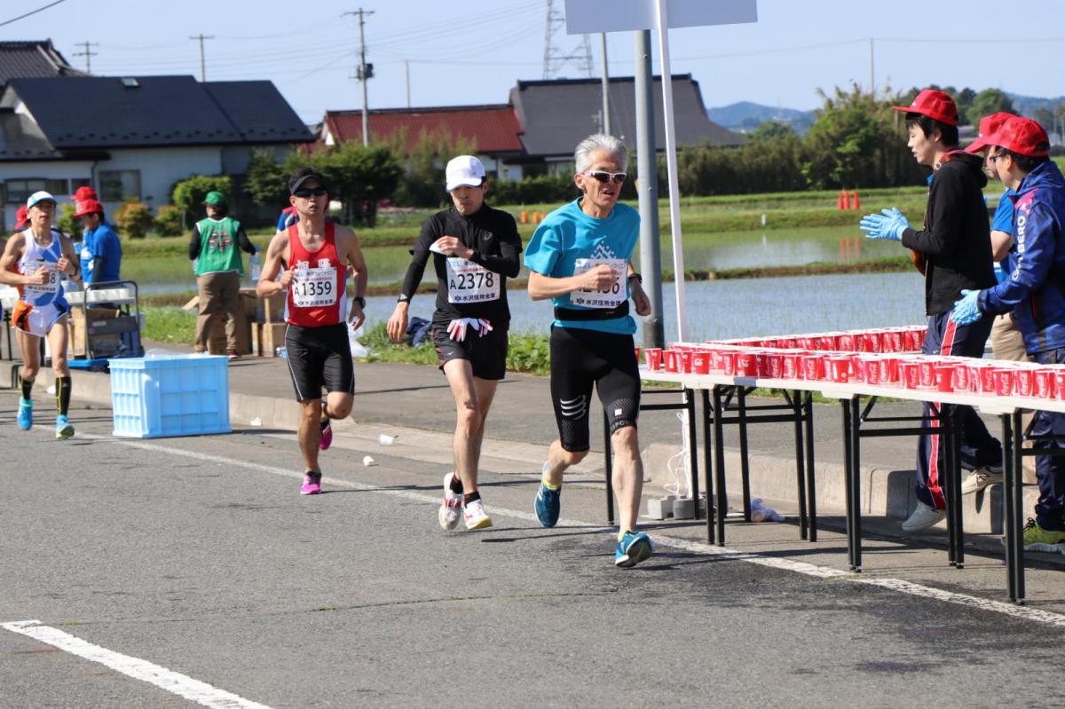 いわて奥州きらめきマラソン2018 フルマラソン5・37.5km給水/10km折り返し 2018/05/20