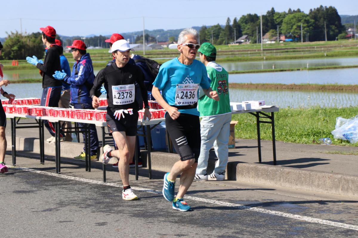 いわて奥州きらめきマラソン2018 フルマラソン5・37.5km給水/10km折り返し 2018/05/20