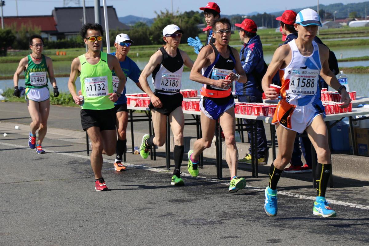 いわて奥州きらめきマラソン2018 フルマラソン5・37.5km給水/10km折り返し 2018/05/20