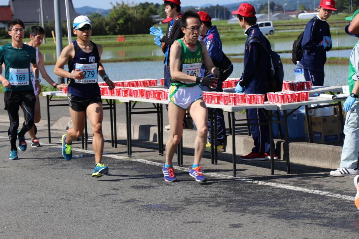 いわて奥州きらめきマラソン2018 フルマラソン5・37.5km給水/10km折り返し 2018/05/20