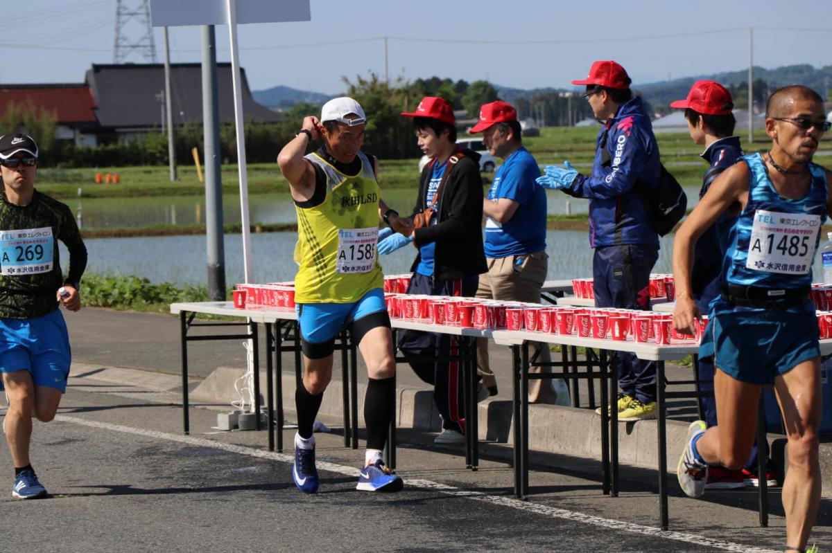 いわて奥州きらめきマラソン2018 フルマラソン5・37.5km給水/10km折り返し 2018/05/20