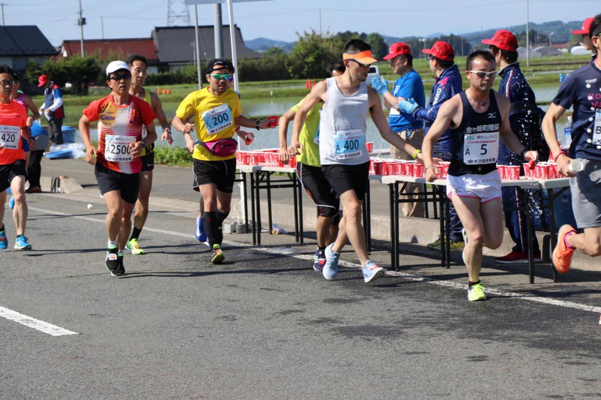 いわて奥州きらめきマラソン2018 フルマラソン5・37.5km給水/10km折り返し 2018/05/20