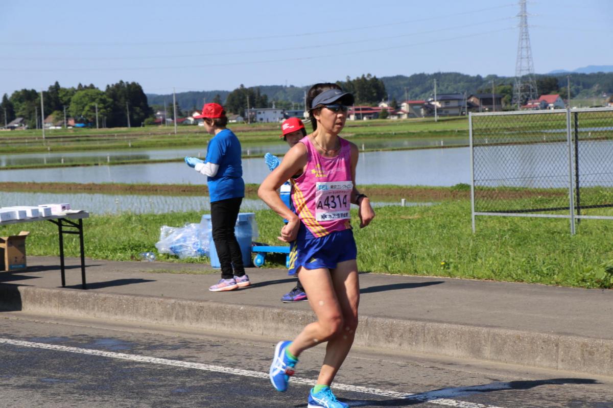 いわて奥州きらめきマラソン2018 フルマラソン5・37.5km給水/10km折り返し 2018/05/20