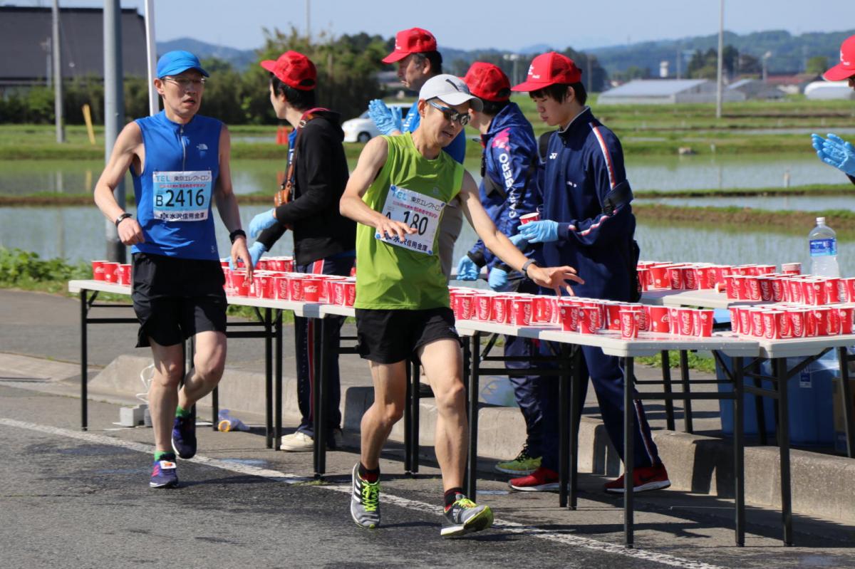 いわて奥州きらめきマラソン2018 フルマラソン5・37.5km給水/10km折り返し 2018/05/20