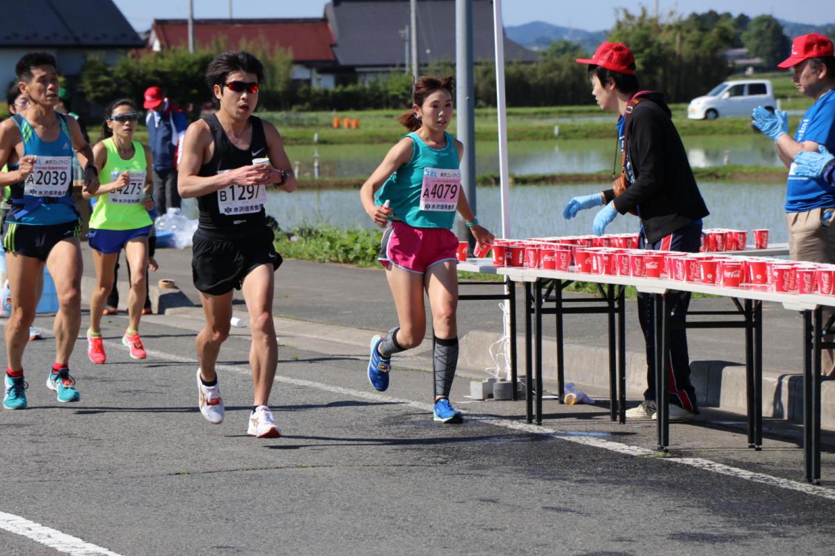 いわて奥州きらめきマラソン2018 フルマラソン5・37.5km給水/10km折り返し 2018/05/20