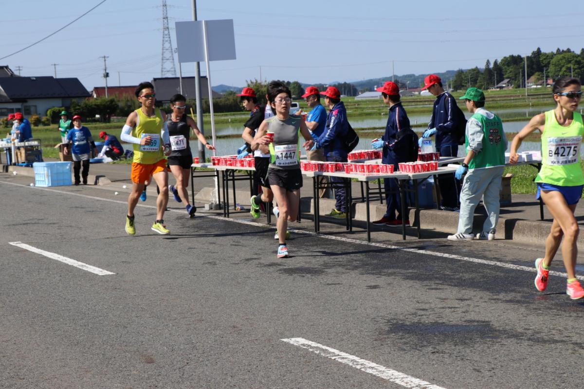 いわて奥州きらめきマラソン2018 フルマラソン5・37.5km給水/10km折り返し 2018/05/20