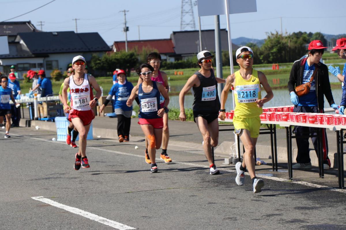 いわて奥州きらめきマラソン2018 フルマラソン5・37.5km給水/10km折り返し 2018/05/20