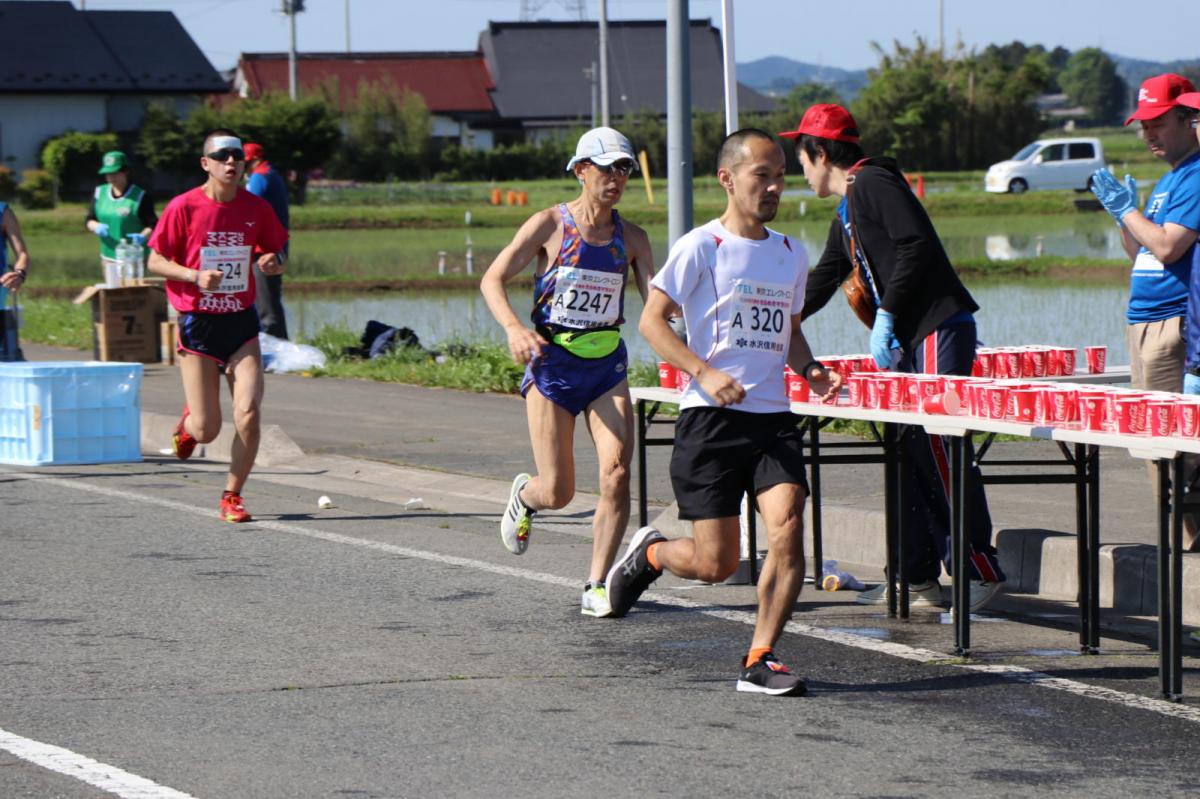 いわて奥州きらめきマラソン2018 フルマラソン5・37.5km給水/10km折り返し 2018/05/20