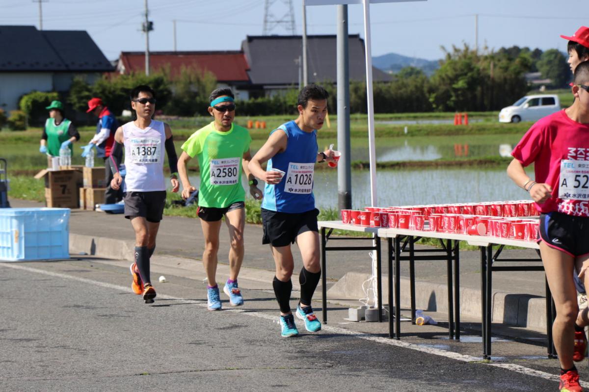いわて奥州きらめきマラソン2018 フルマラソン5・37.5km給水/10km折り返し 2018/05/20