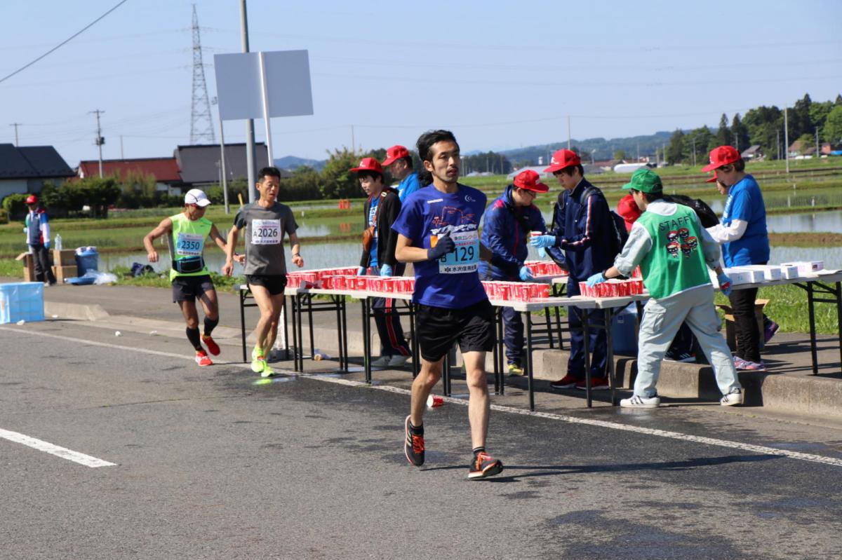 いわて奥州きらめきマラソン2018 フルマラソン5・37.5km給水/10km折り返し 2018/05/20