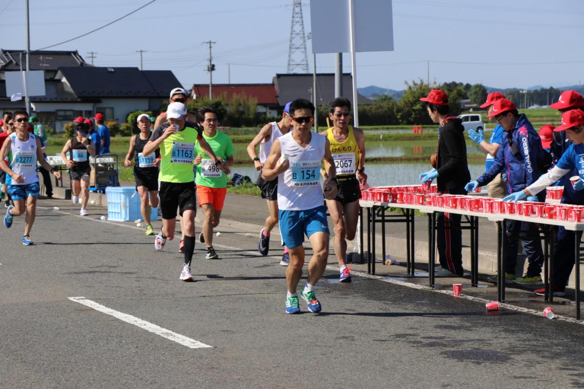 いわて奥州きらめきマラソン2018 フルマラソン5・37.5km給水/10km折り返し 2018/05/20