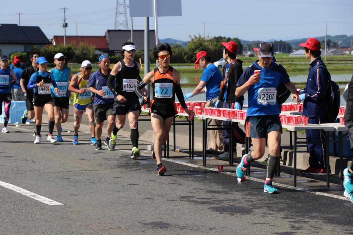 いわて奥州きらめきマラソン2018 フルマラソン5・37.5km給水/10km折り返し 2018/05/20