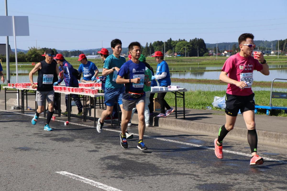 いわて奥州きらめきマラソン2018 フルマラソン5・37.5km給水/10km折り返し 2018/05/20