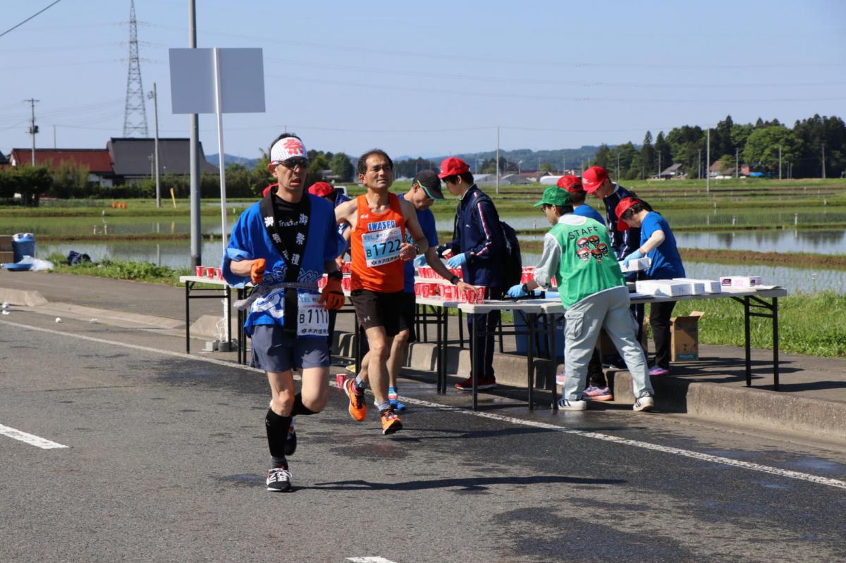 いわて奥州きらめきマラソン2018 フルマラソン5・37.5km給水/10km折り返し 2018/05/20