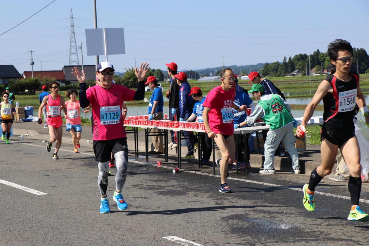 いわて奥州きらめきマラソン2018 フルマラソン5・37.5km給水/10km折り返し 2018/05/20