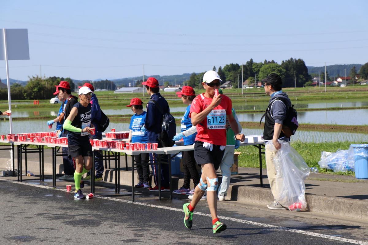 いわて奥州きらめきマラソン2018 フルマラソン5・37.5km給水/10km折り返し 2018/05/20