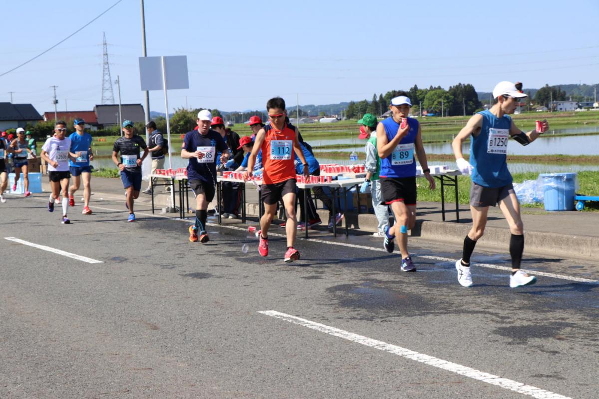 いわて奥州きらめきマラソン2018 フルマラソン5・37.5km給水/10km折り返し 2018/05/20