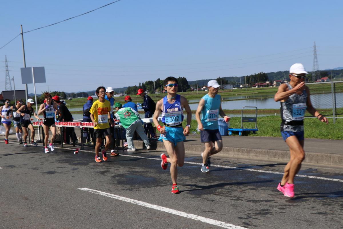 いわて奥州きらめきマラソン2018 フルマラソン5・37.5km給水/10km折り返し 2018/05/20
