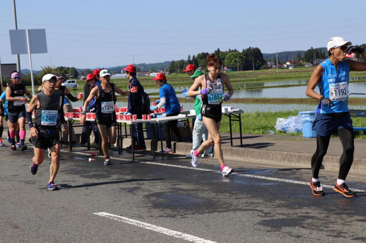 いわて奥州きらめきマラソン2018 フルマラソン5・37.5km給水/10km折り返し 2018/05/20