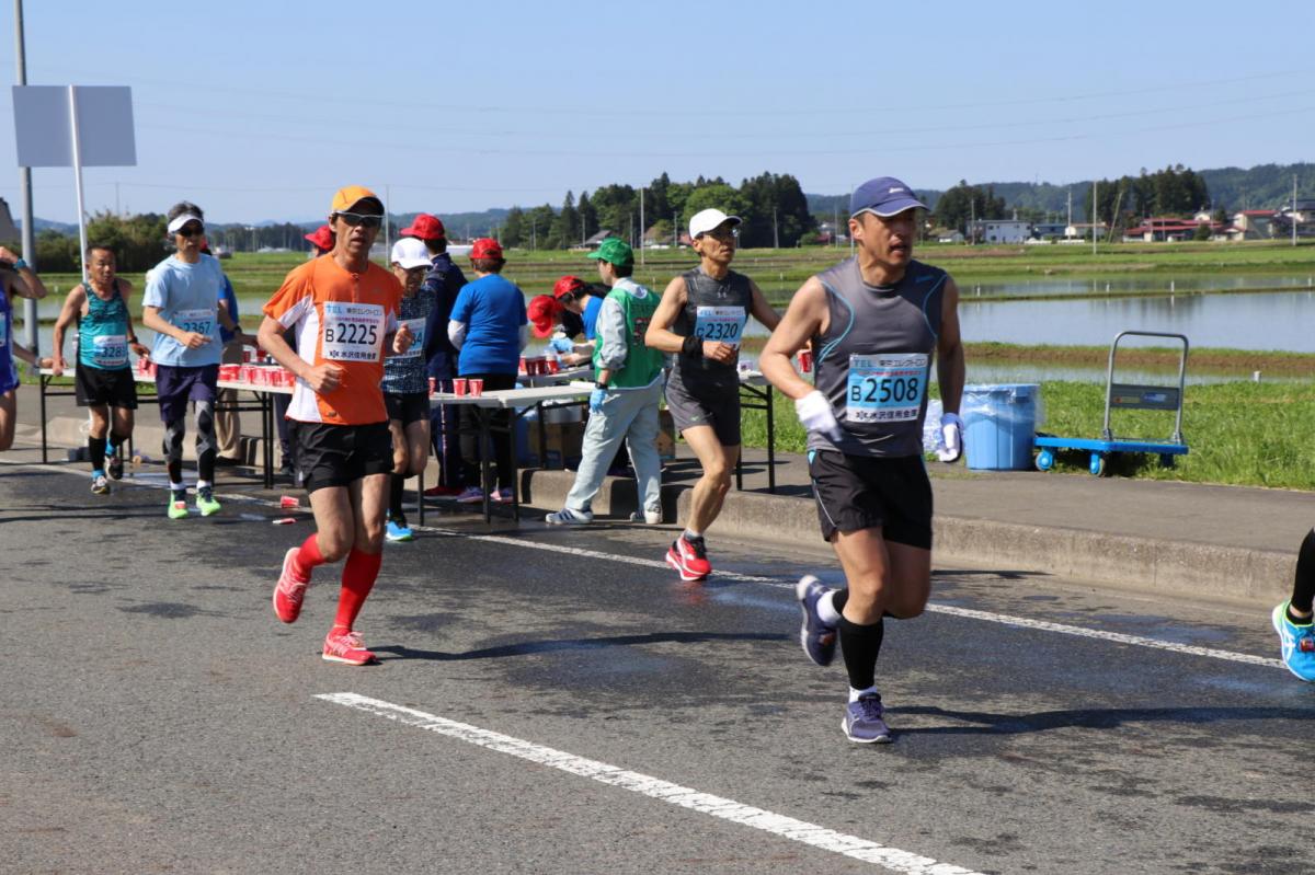 いわて奥州きらめきマラソン2018 フルマラソン5・37.5km給水/10km折り返し 2018/05/20
