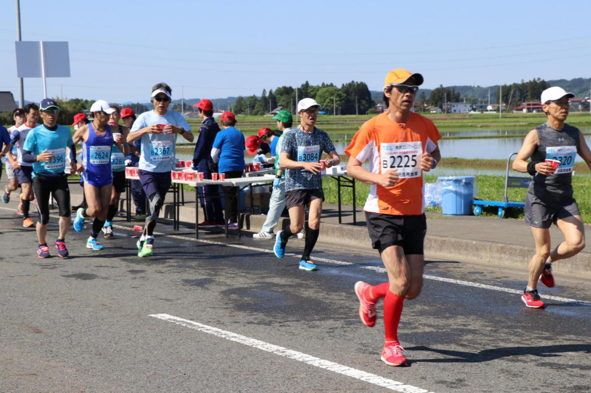 いわて奥州きらめきマラソン2018 フルマラソン5・37.5km給水/10km折り返し 2018/05/20