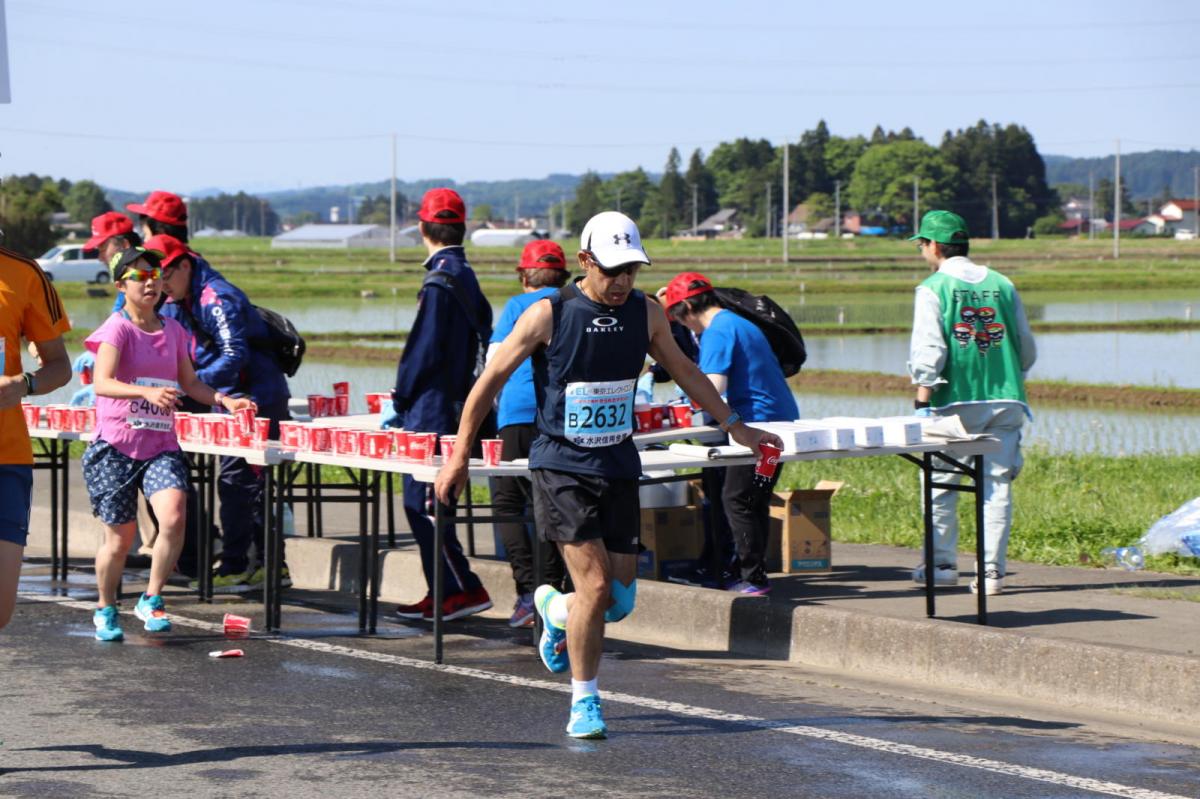 いわて奥州きらめきマラソン2018 フルマラソン5・37.5km給水/10km折り返し 2018/05/20