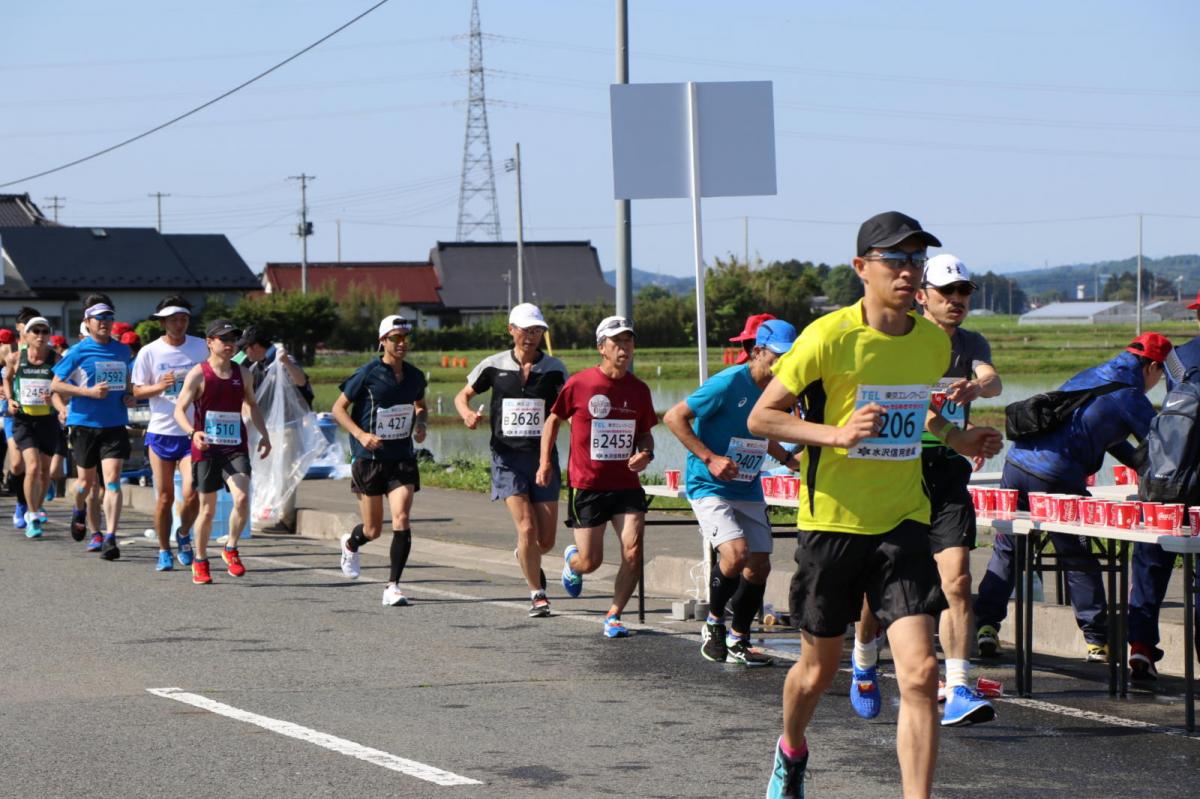 いわて奥州きらめきマラソン2018 フルマラソン5・37.5km給水/10km折り返し 2018/05/20