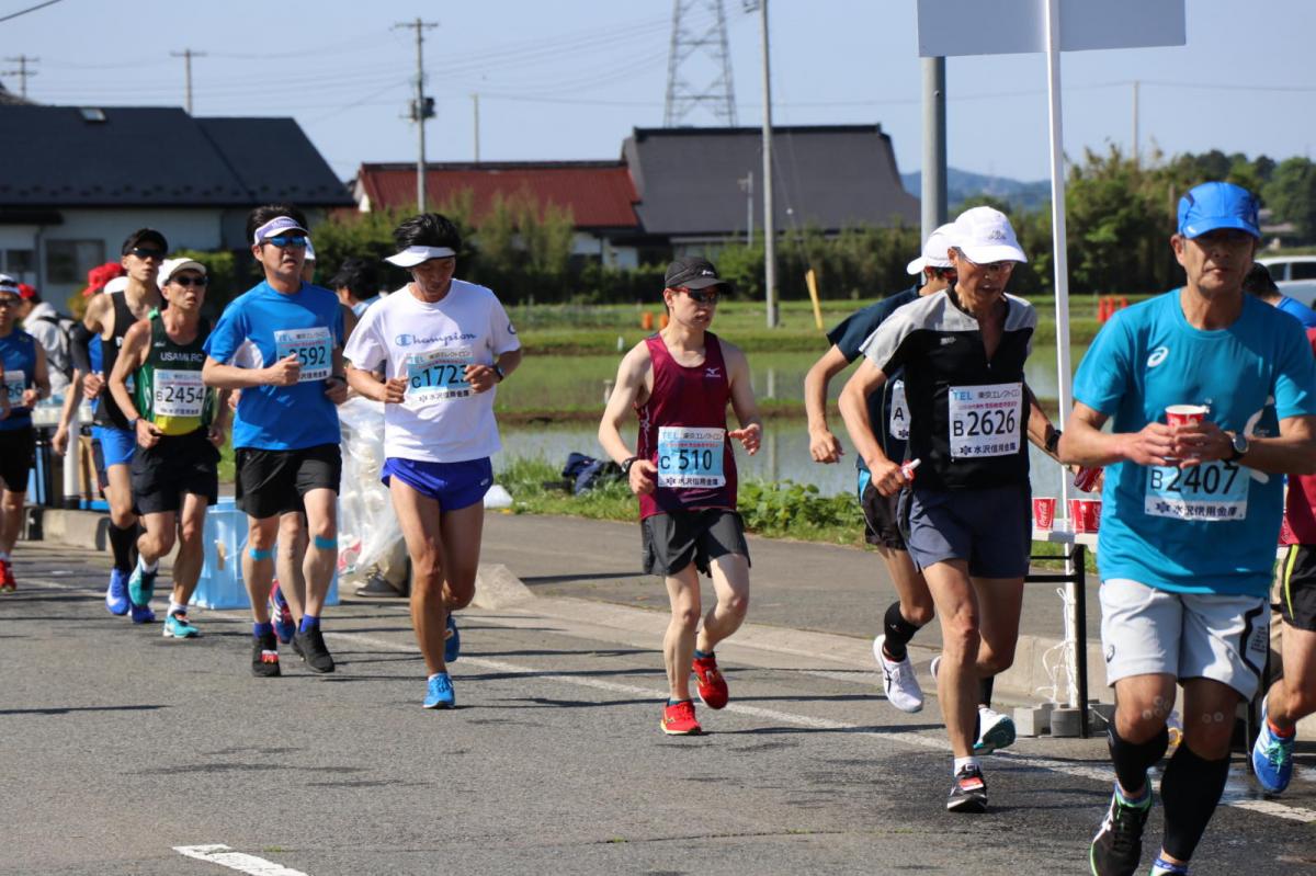 いわて奥州きらめきマラソン2018 フルマラソン5・37.5km給水/10km折り返し 2018/05/20