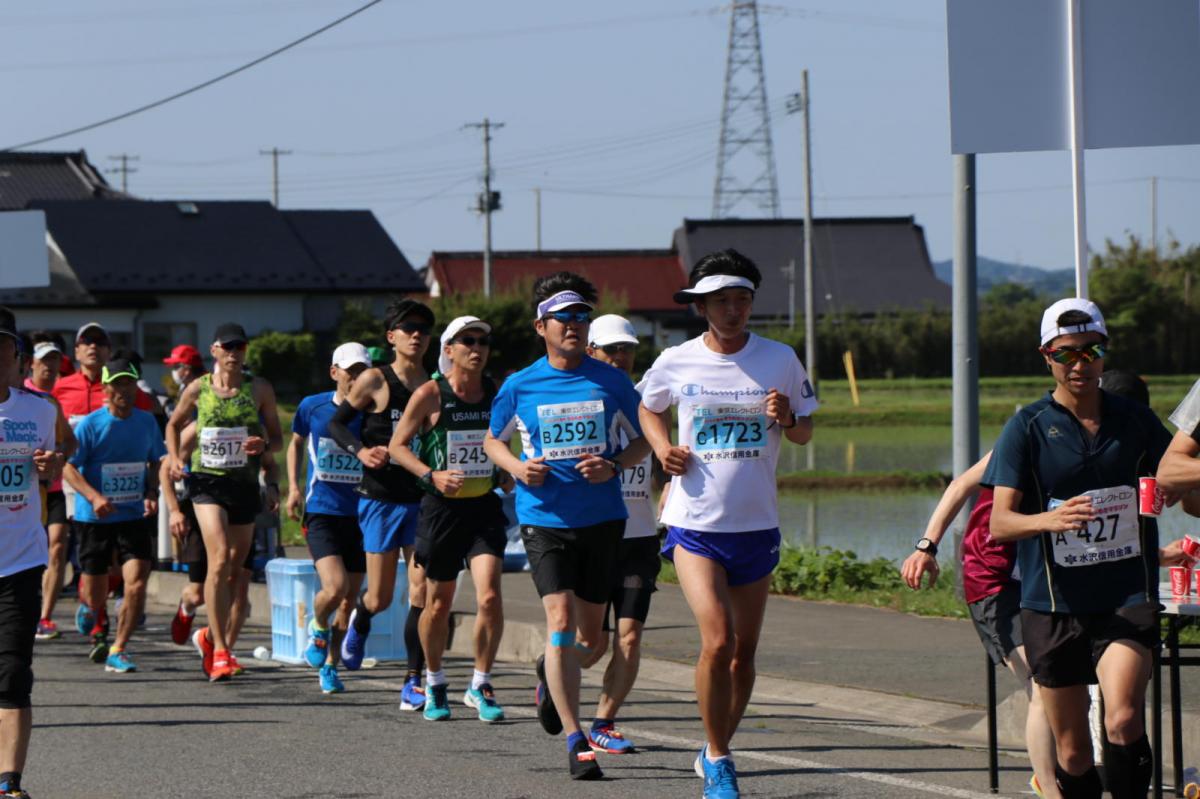 いわて奥州きらめきマラソン2018 フルマラソン5・37.5km給水/10km折り返し 2018/05/20