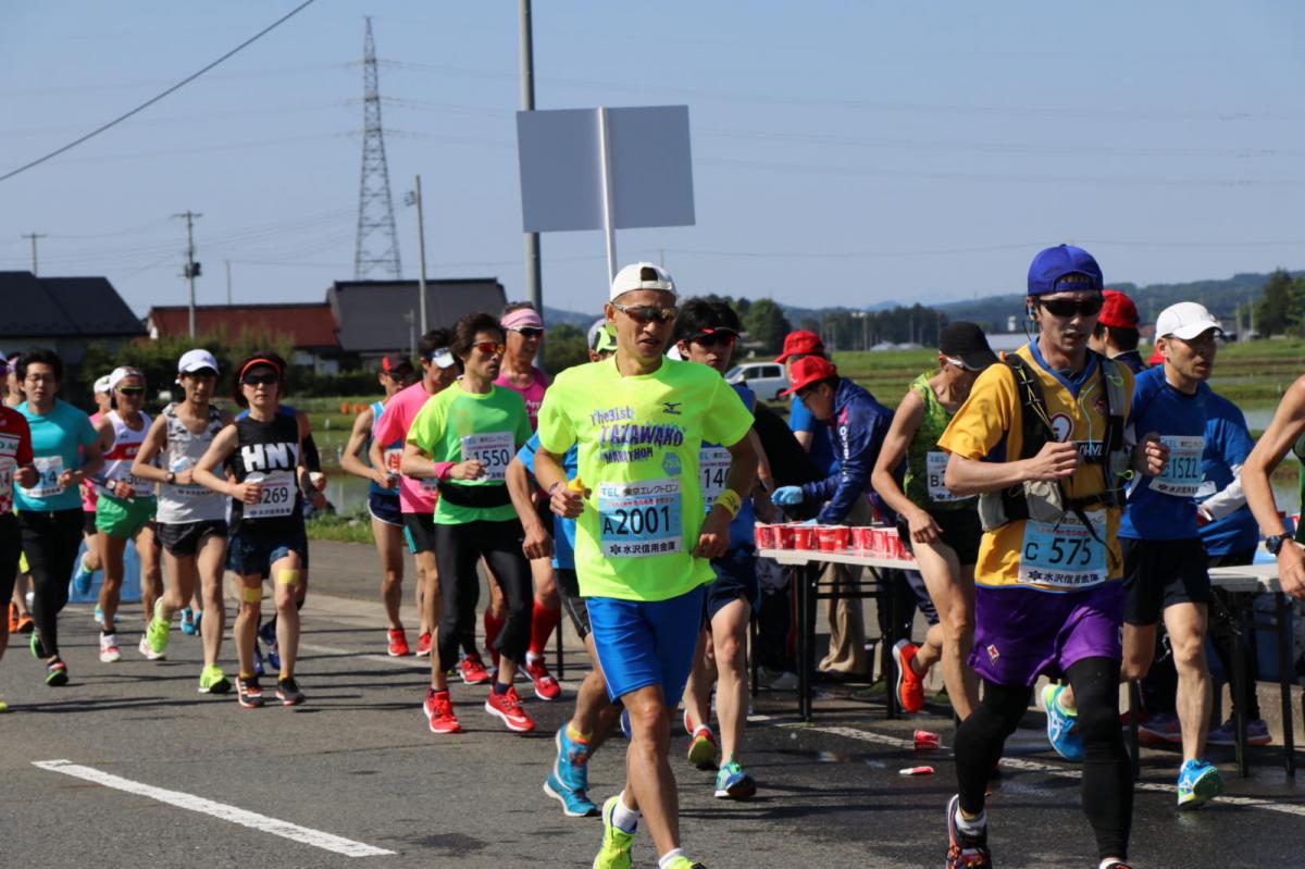 いわて奥州きらめきマラソン2018 フルマラソン5・37.5km給水/10km折り返し 2018/05/20