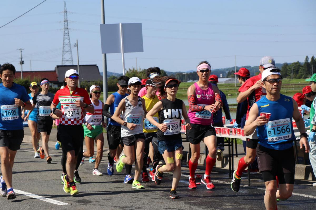 いわて奥州きらめきマラソン2018 フルマラソン5・37.5km給水/10km折り返し 2018/05/20