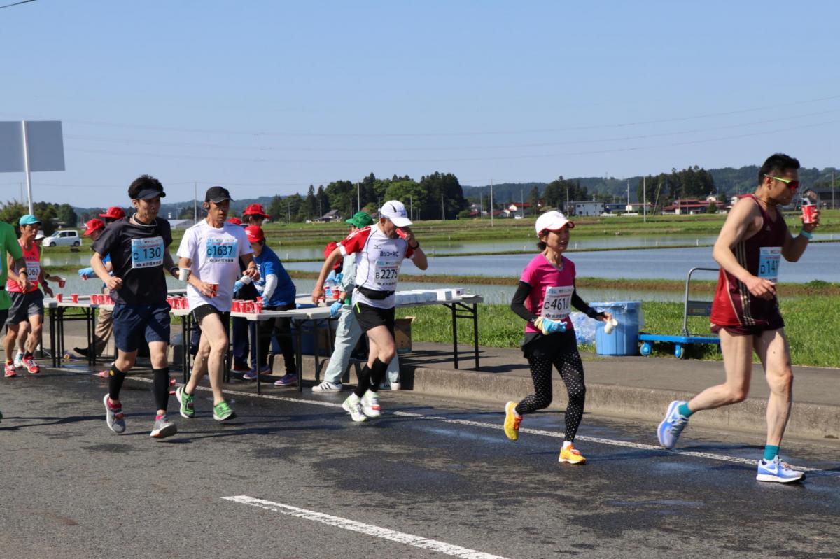 いわて奥州きらめきマラソン2018 フルマラソン5・37.5km給水/10km折り返し 2018/05/20