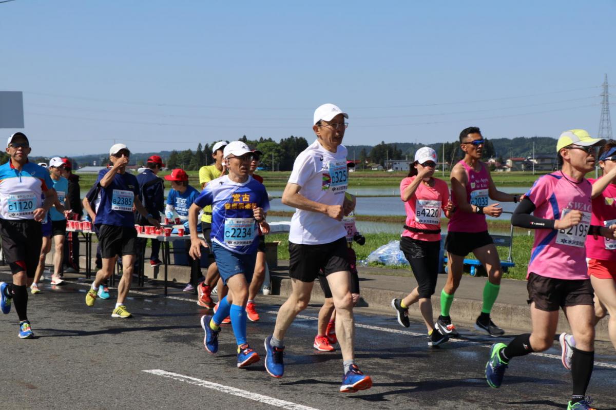 いわて奥州きらめきマラソン2018 フルマラソン5・37.5km給水/10km折り返し 2018/05/20