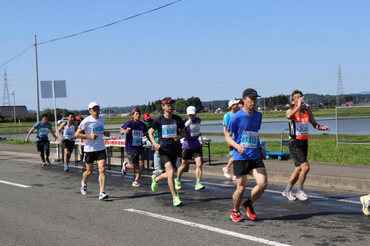 いわて奥州きらめきマラソン2018 フルマラソン5・37.5km給水/10km折り返し 2018/05/20